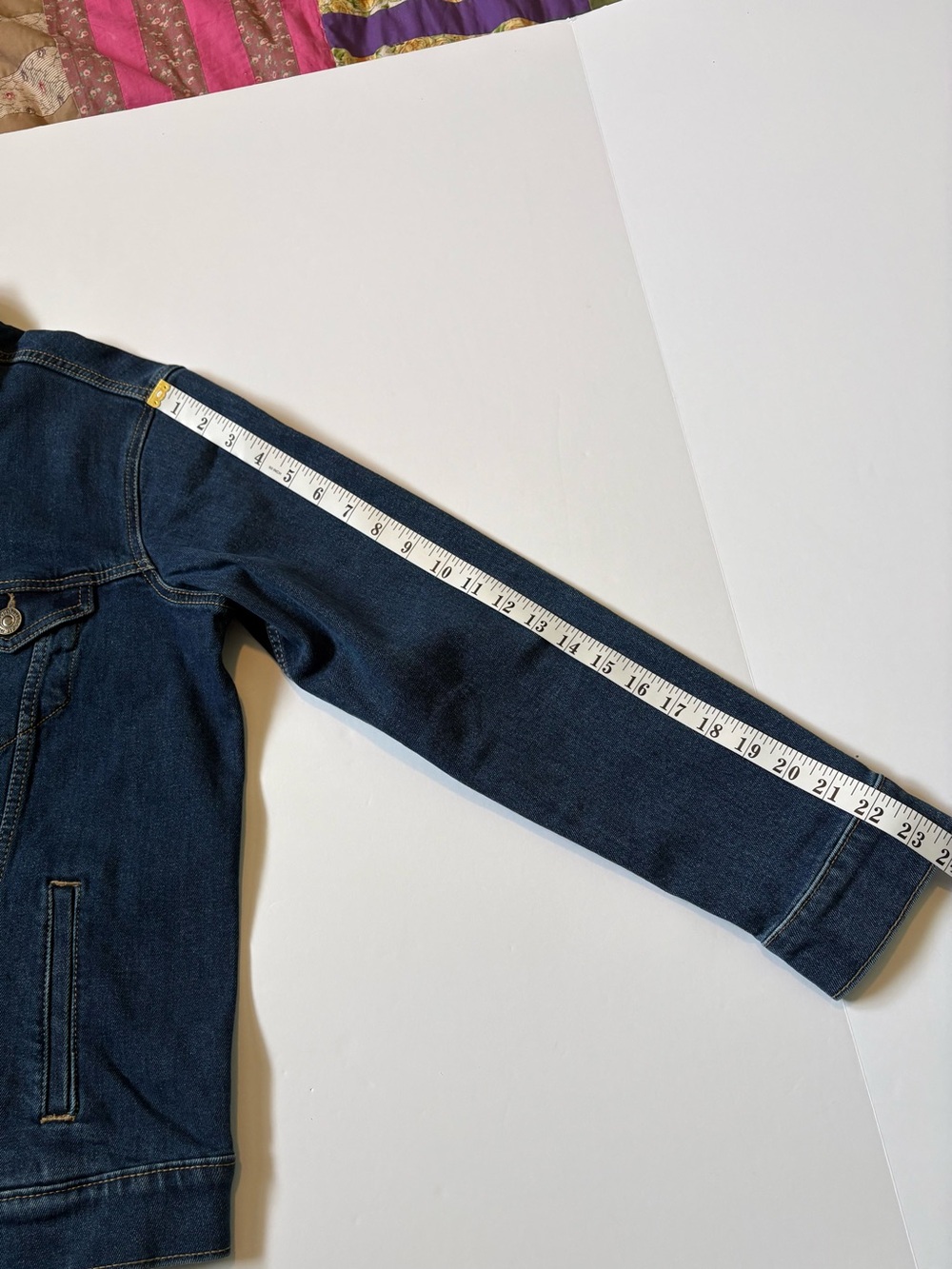 Bootlegger Blue Denim Jacket Dark Wash Sz S, New with tags - Picture 9 of 11